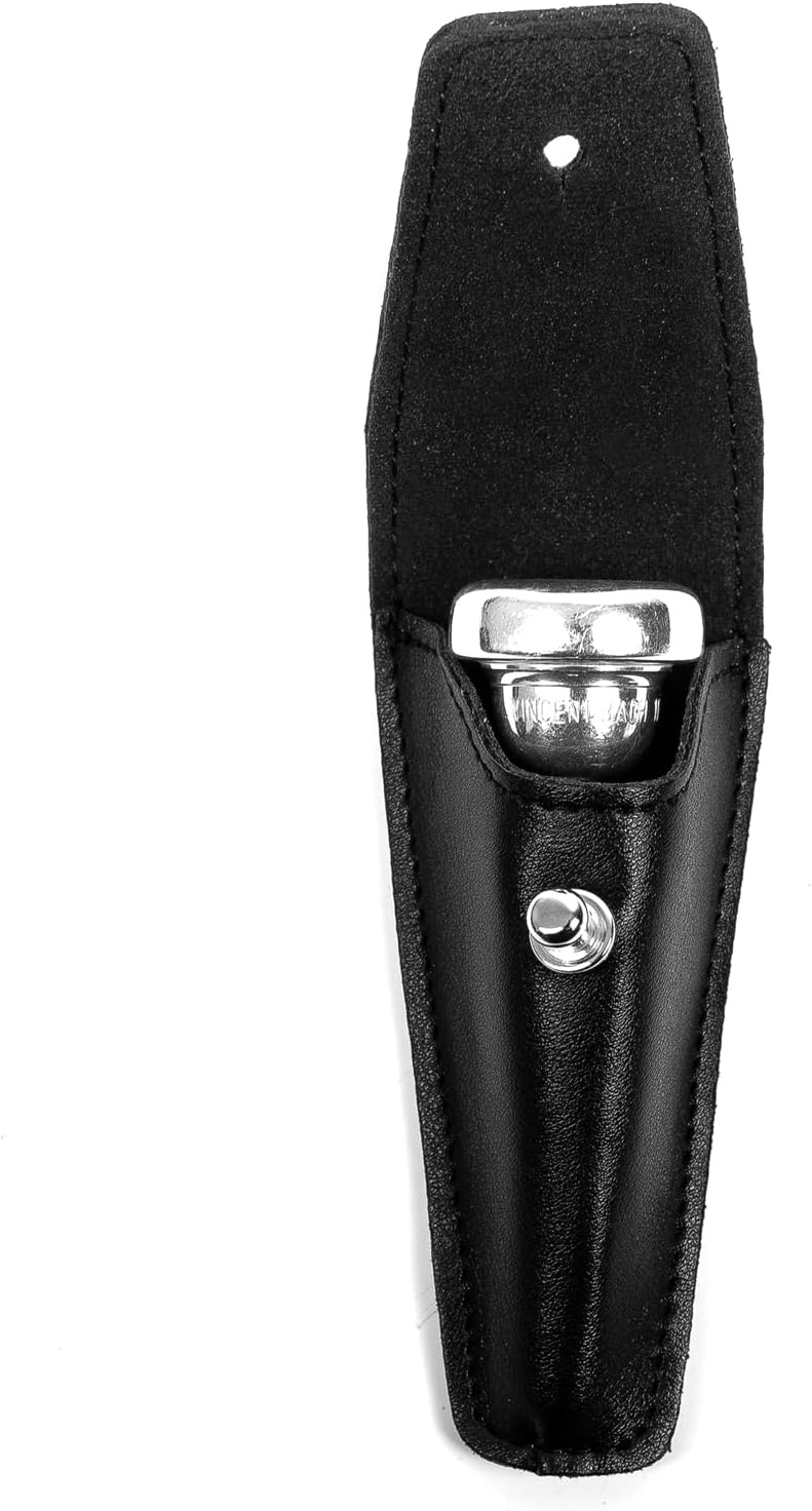 Artone Trumpet MOUTHPIECE POUCH. Single holder for trumpet mouthpieces, crafted from Faux leather case. Protective mouthpiece bag Secure storage. Gift for trumpeter. Trumpet accessories (Black, Pouch Single) - Image 2